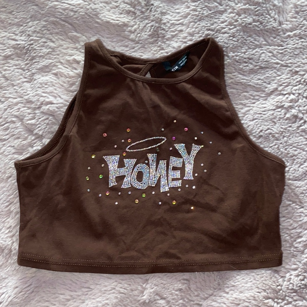 Shein cropped Honey tank